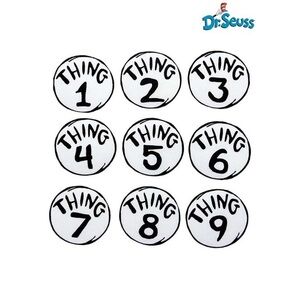Dr. Seuss Thing 1-9 Number Patches